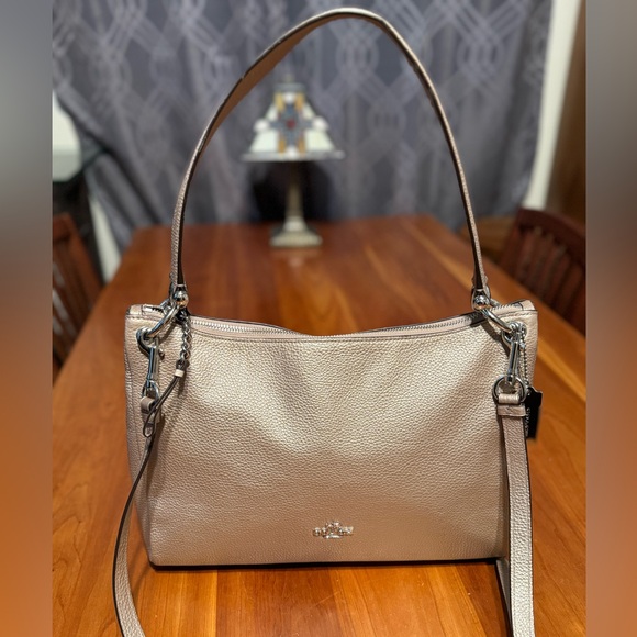 Coach Handbags - Coach gold leather handbag